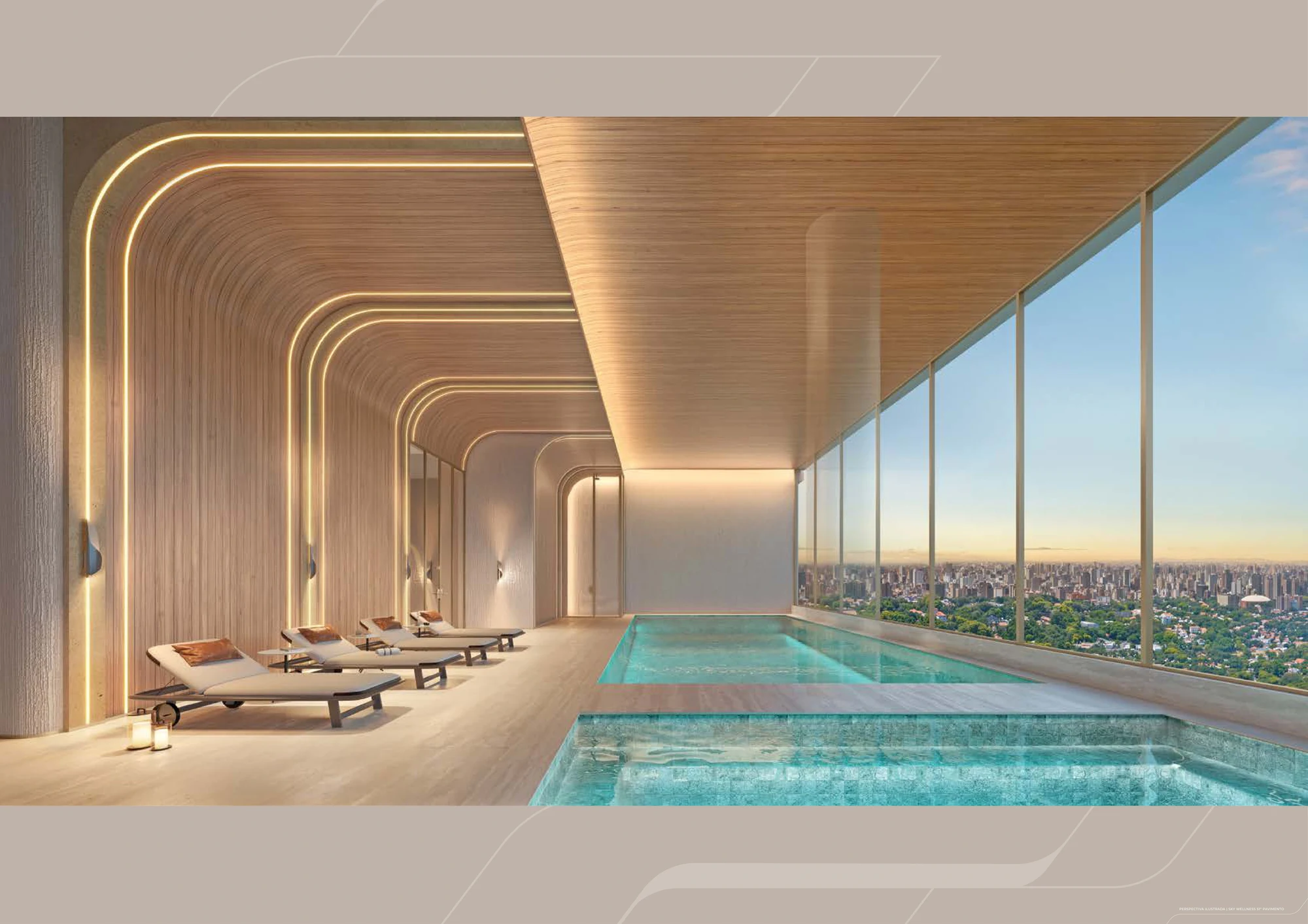 Sky Wellness - Piscina com borda infinita a mais de 180m de altitude (Página 44 do Book)
